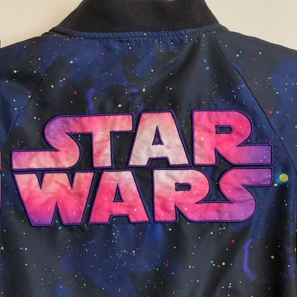 DISNEY STAR WARS Kids Galaxy Bomber Lightweight Jacket 7/8 - Picture 5 of 16